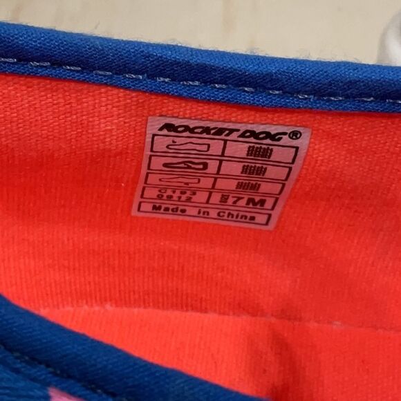 Rocket Dog White Blue Pink Multi-Color Platform Sneakers Women 7 Shoes Canvas - Picture 8 of 10